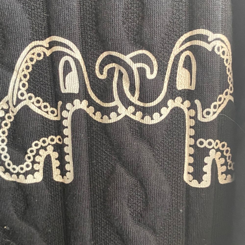 MOSCHINO cable knit sweater elephant rare jacket black cable knit - Picture 7 of 11